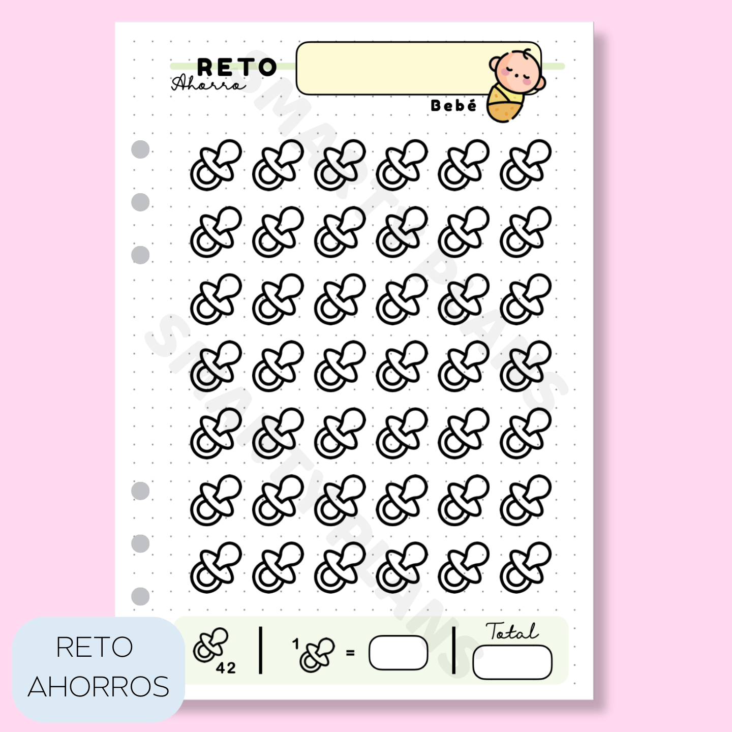 Plantilla Individual Finanzas - Reto de Ahorro Bebé
