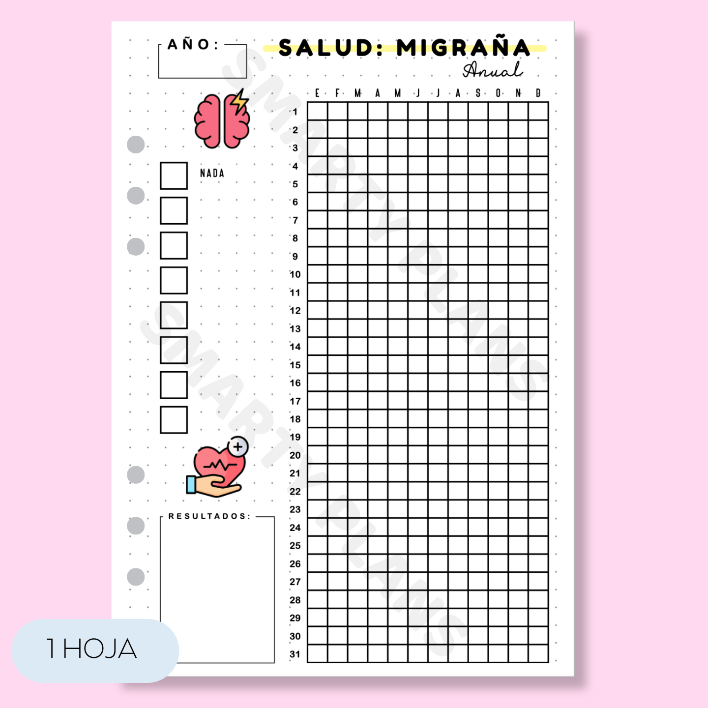 Hoja Anual Salud - Migraña o Jaqueca