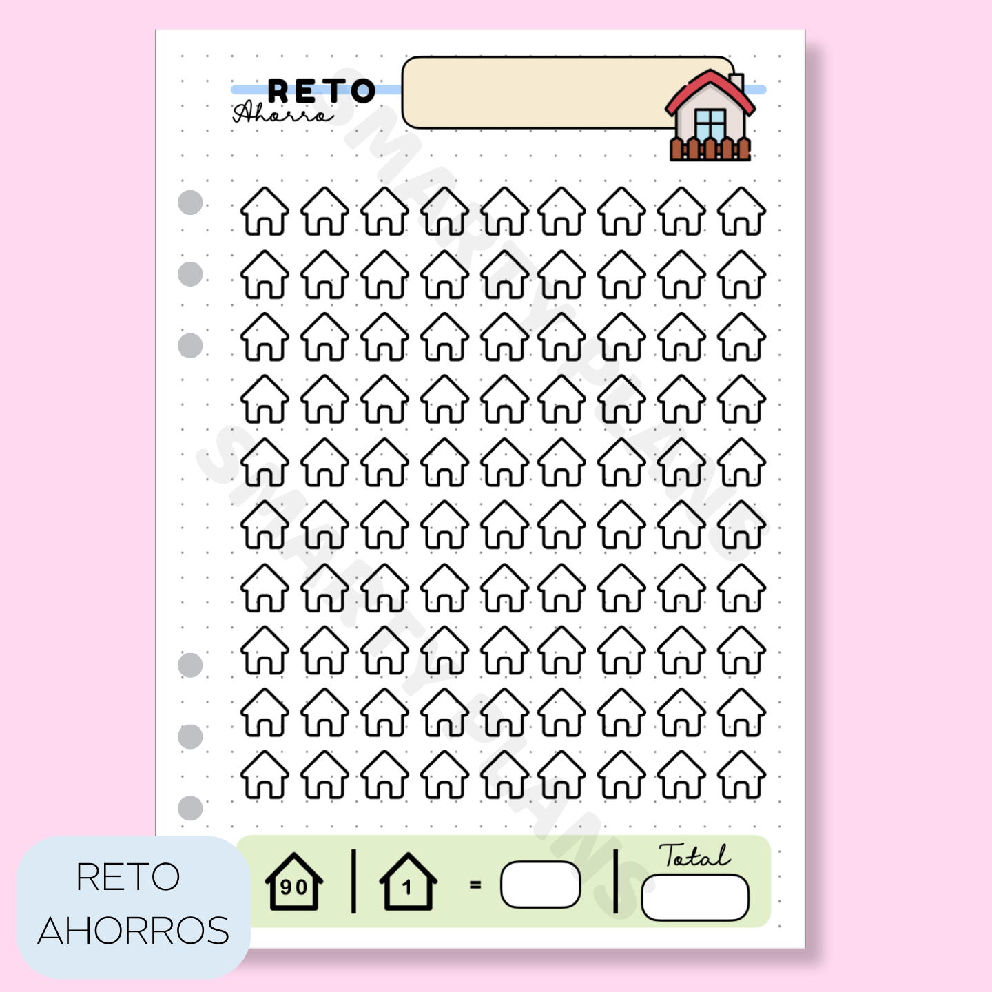 Plantilla Individual Finanzas - Reto de Ahorro Casa