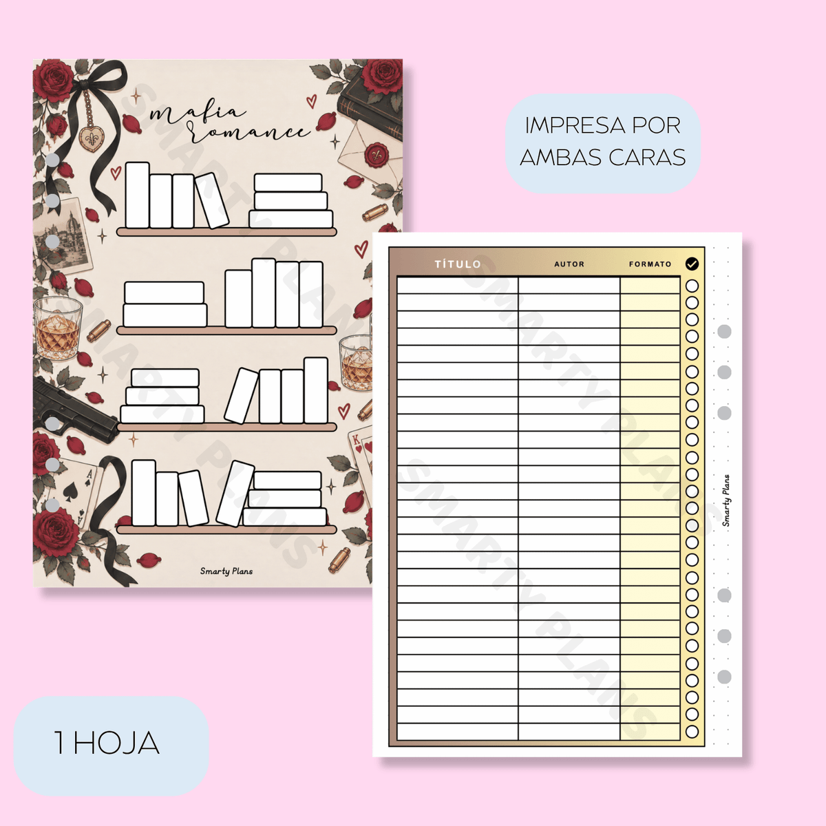 Plantilla Lectura Géneros - Libros Mafia Romance