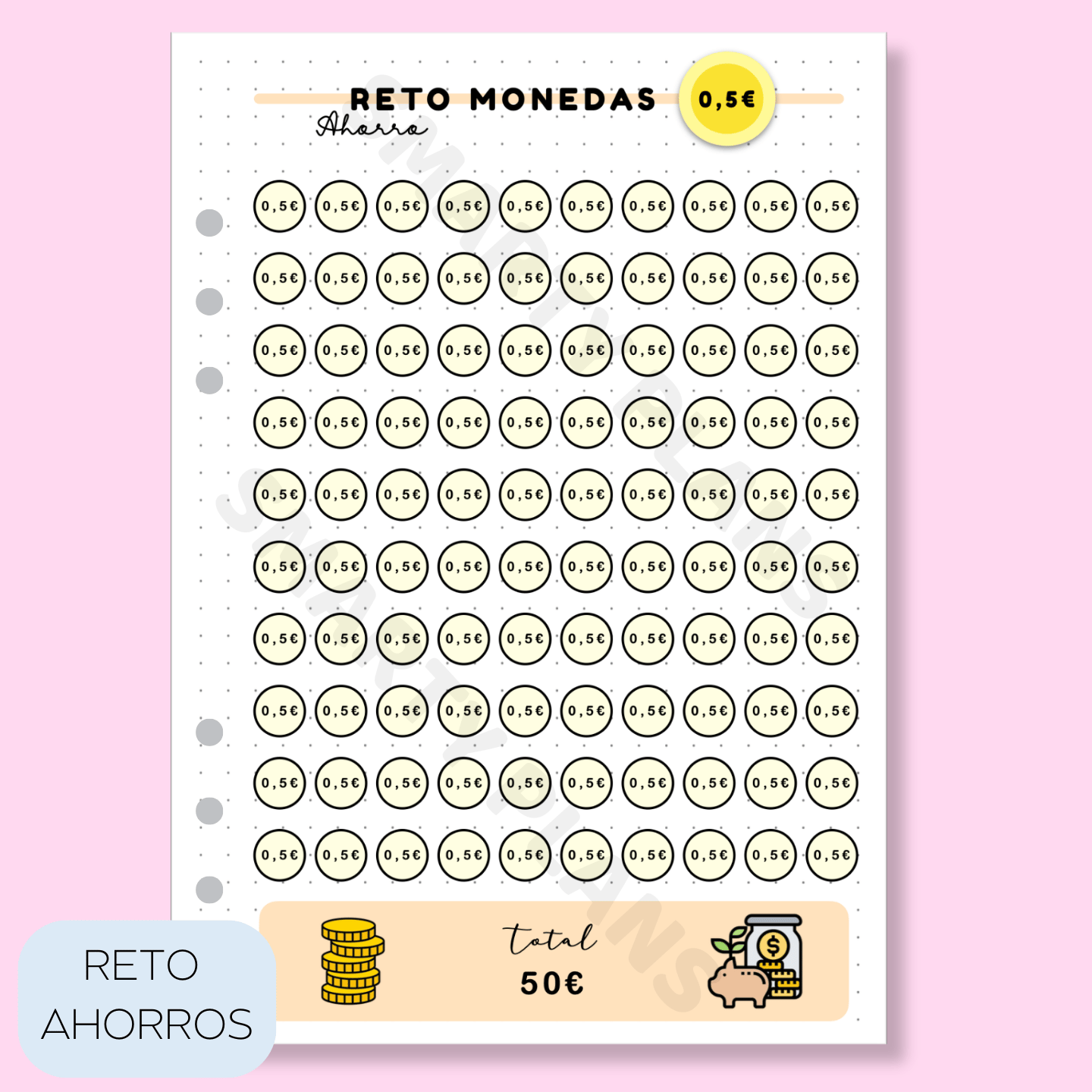 Plantilla Individual Finanzas - Reto de Ahorro 0,50