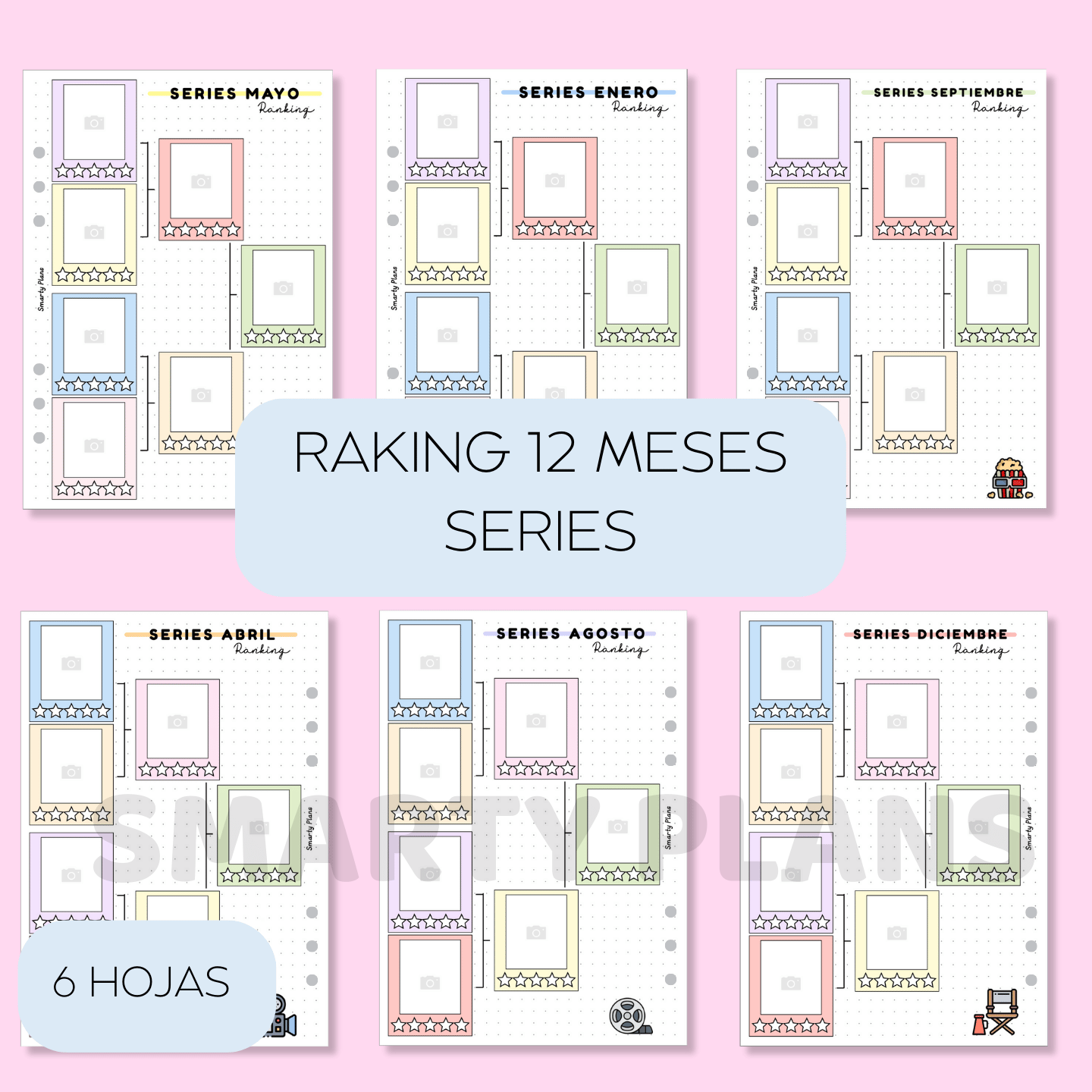 Pack Anual - Ranking Mes a Mes: Series