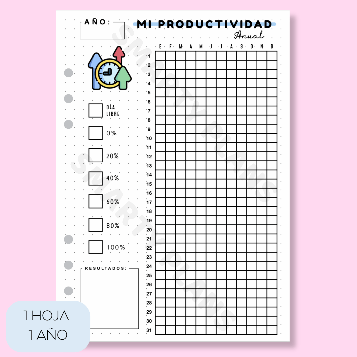 Hoja Anual - Mi Productividad