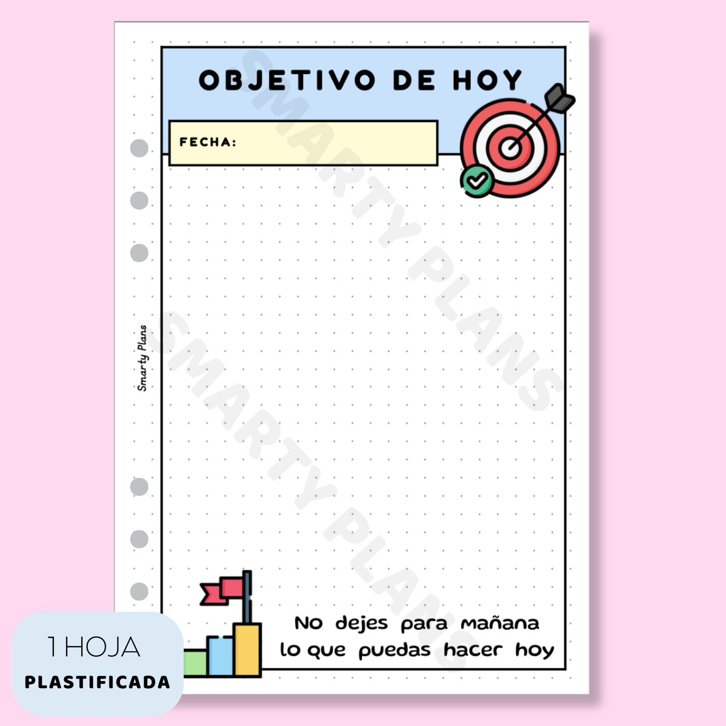 Plantilla Plastificada - Objetivo de Hoy