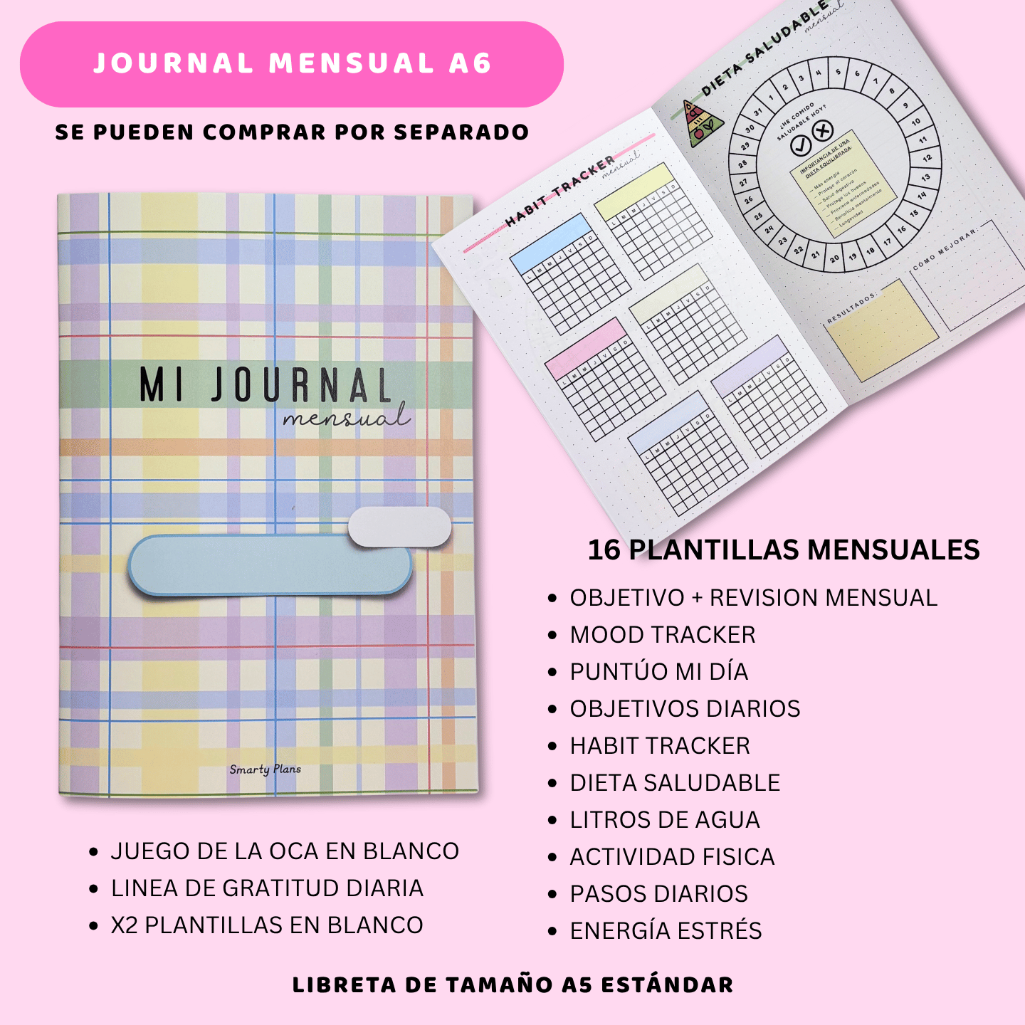 Libreta Mi Journal Mensual - Travel Journal