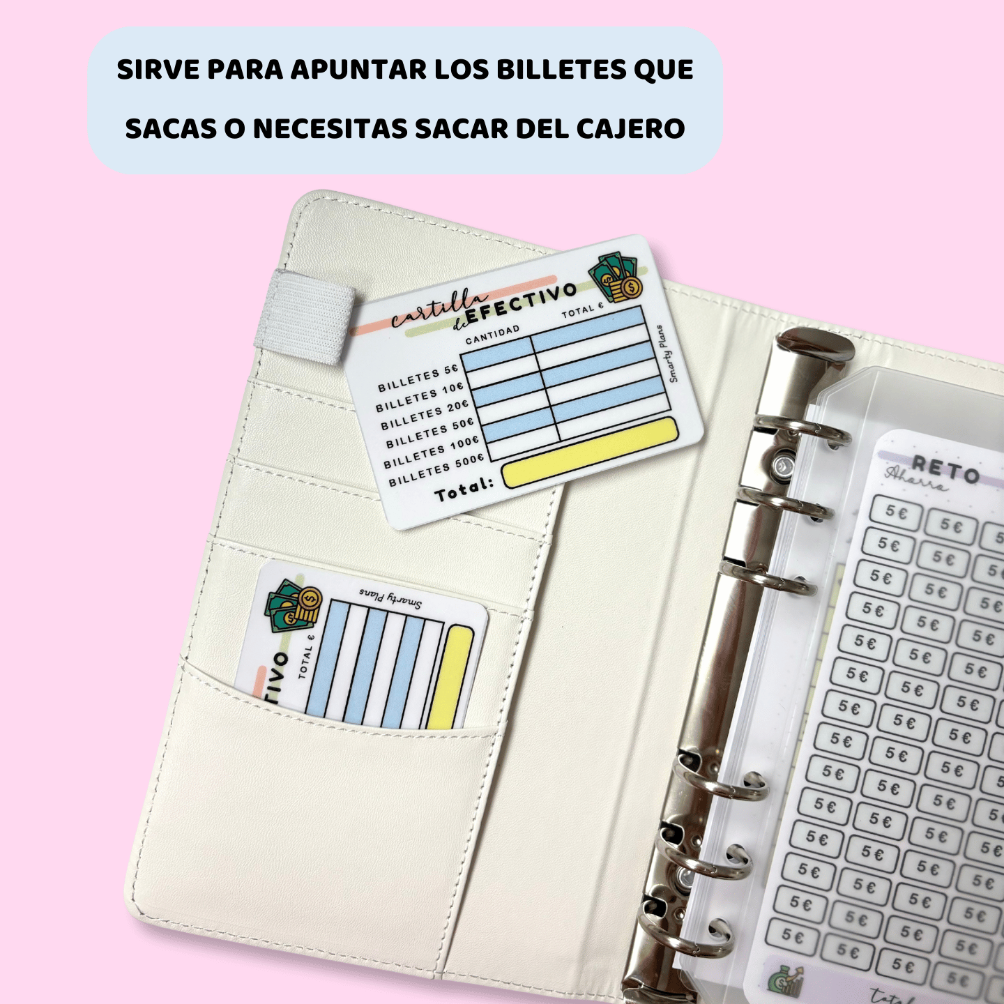 Tarjeta o Cartilla de Efectivo - Plastificada