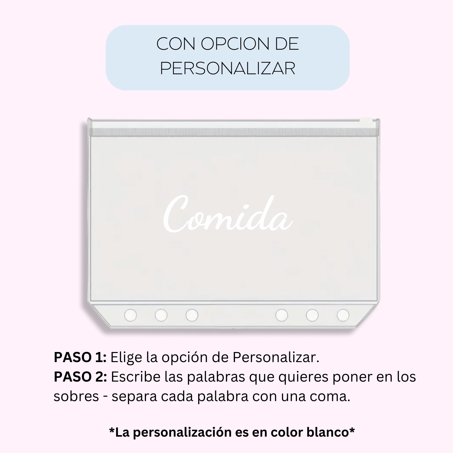 Sobres de Ahorro Dinero - A5 A6 A7 - Individual y Packs