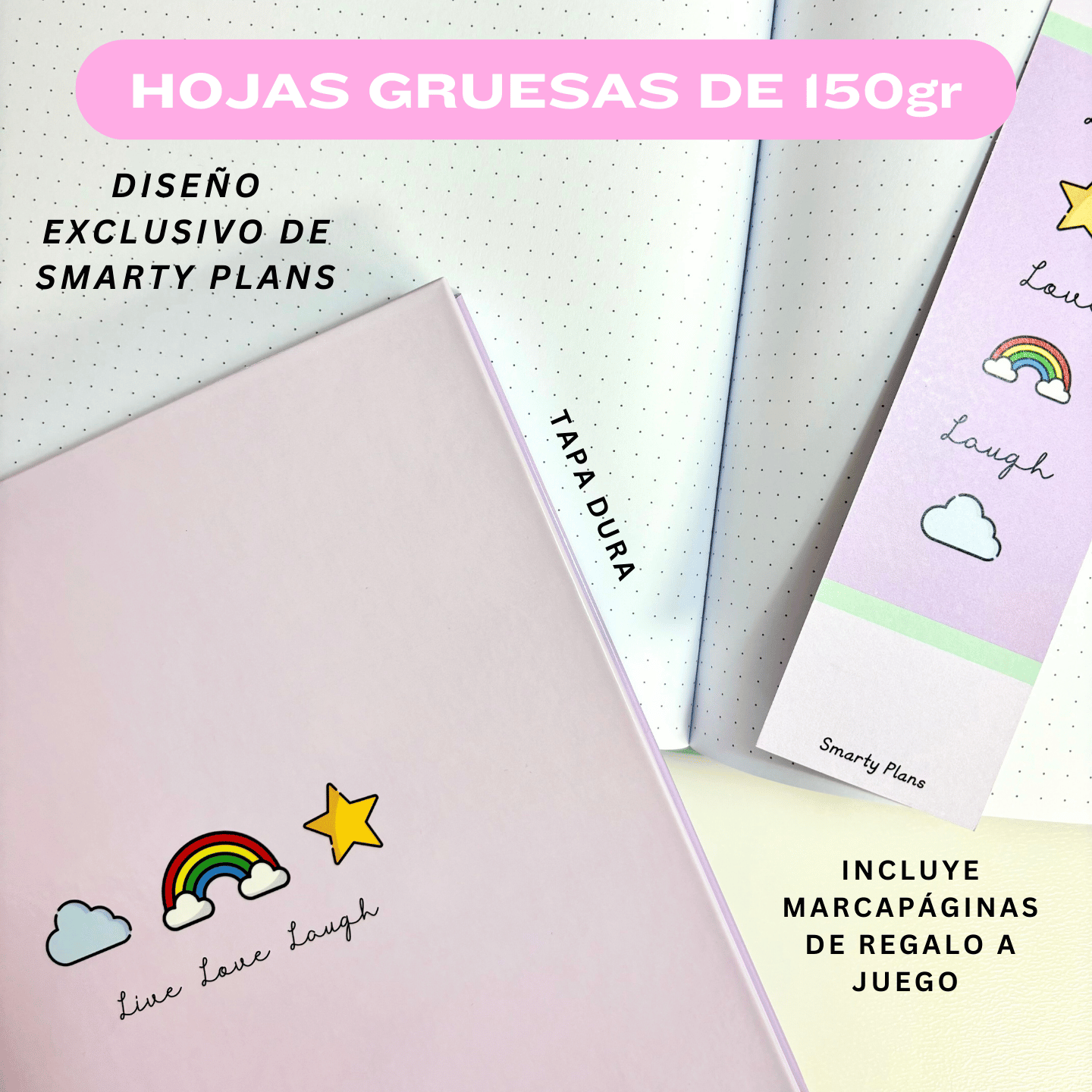 Cuaderno de Puntos - Live Love Laugh