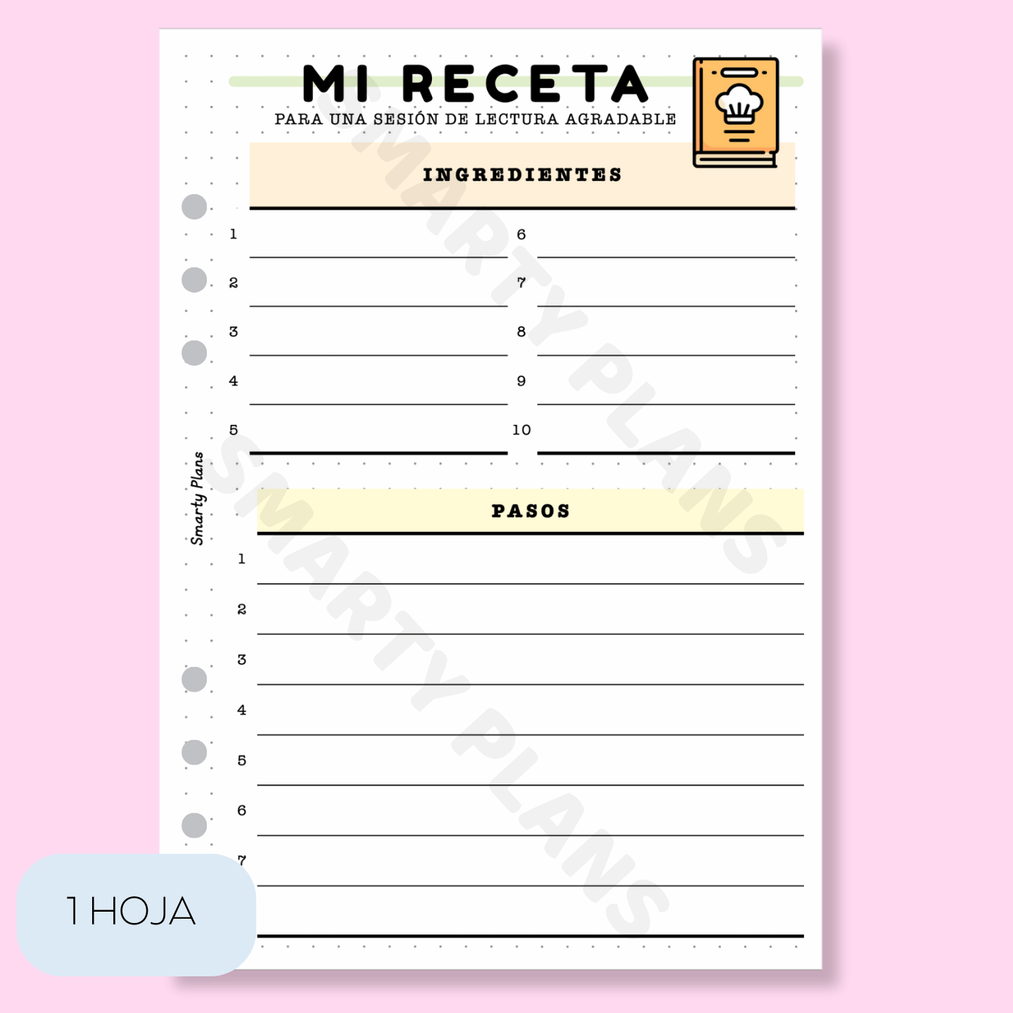 Plantilla Lectura - Mi Receta