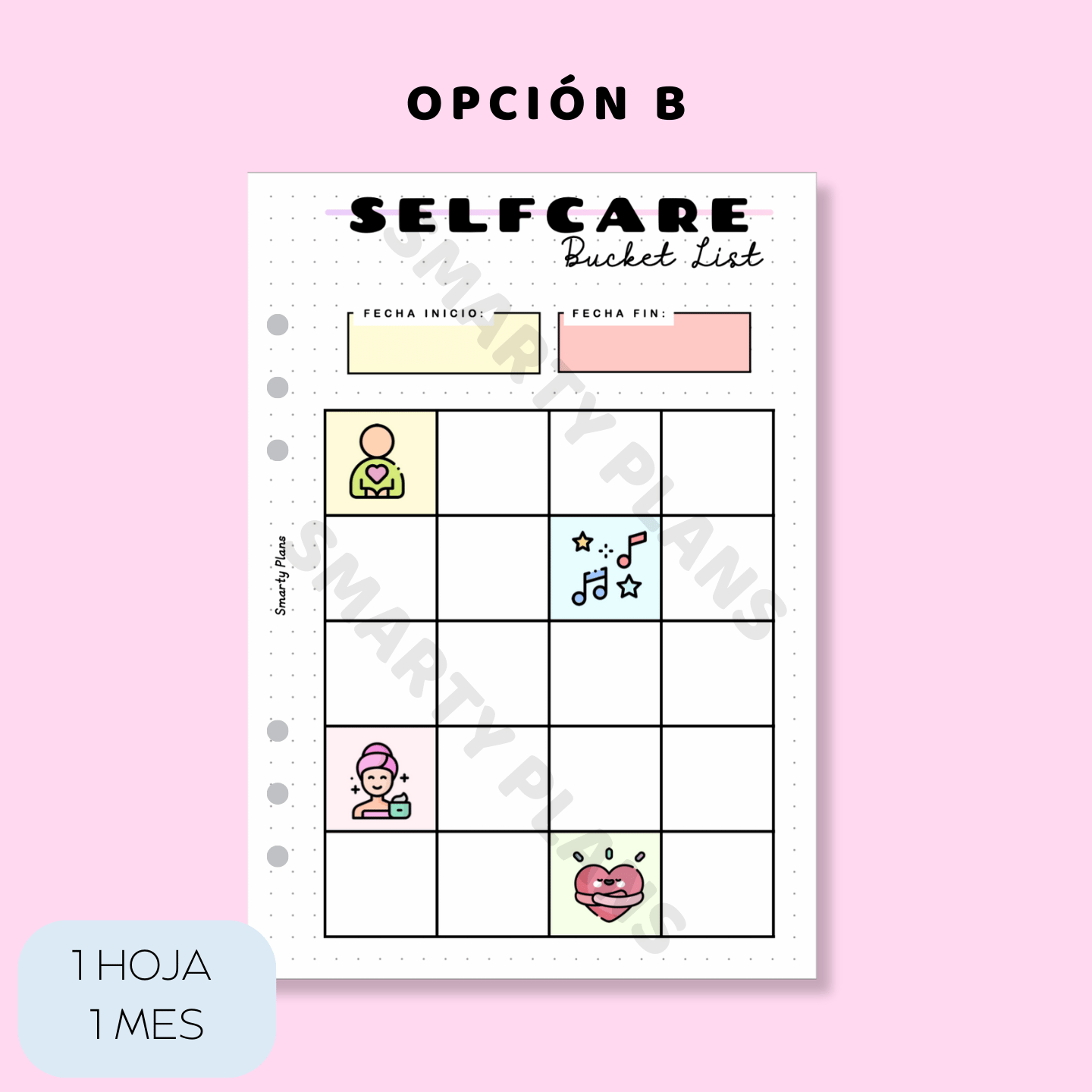 Plantilla Individual - Bucket List Selfcare