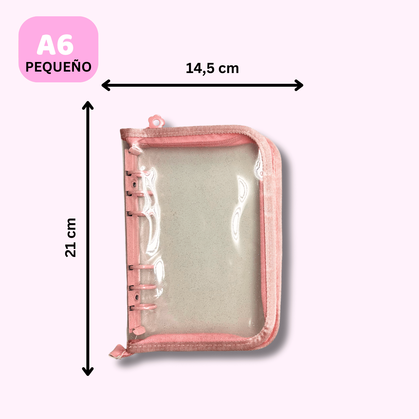 Planificador Transparente - Rosa