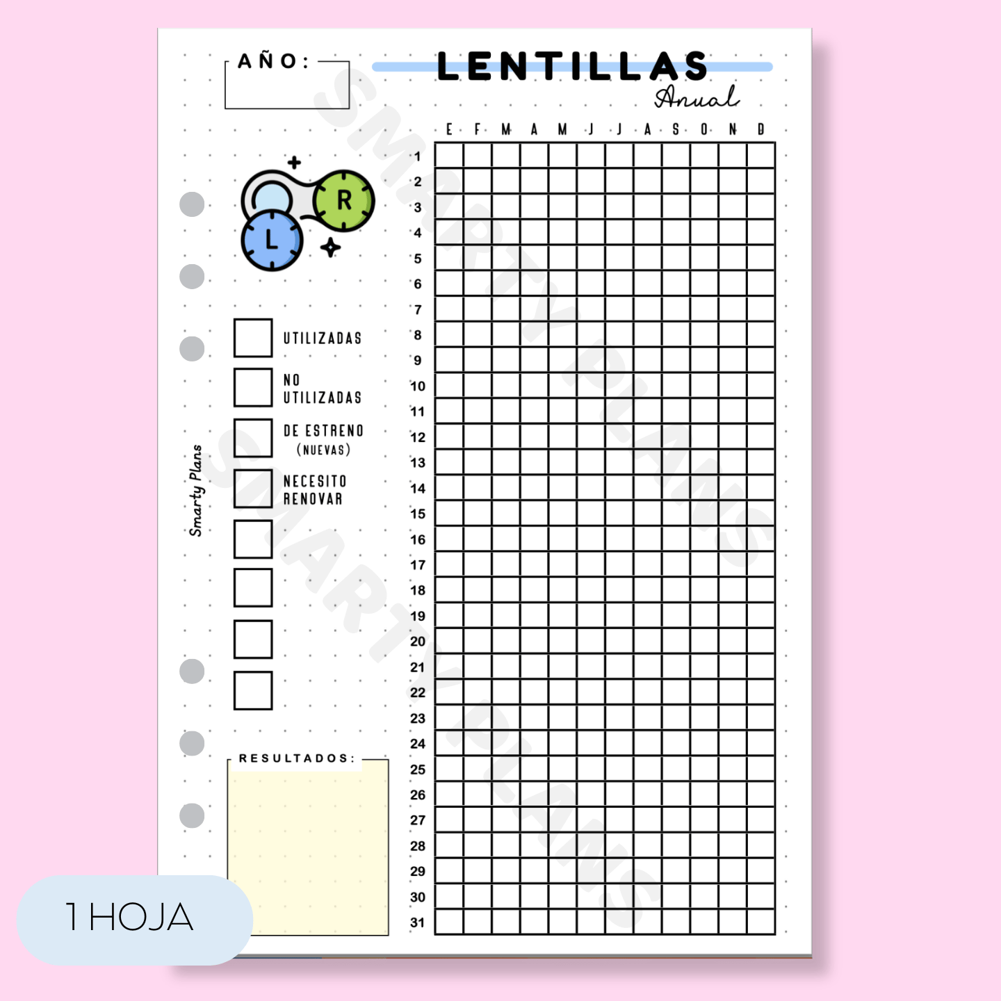 Hoja Anual - Lentillas