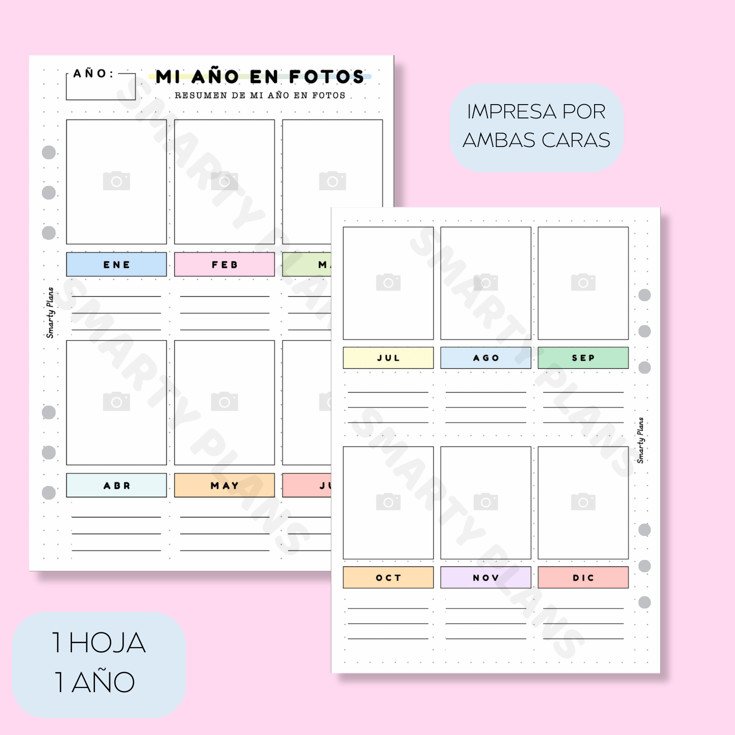 Hoja Anual - Mi Año en Fotos
