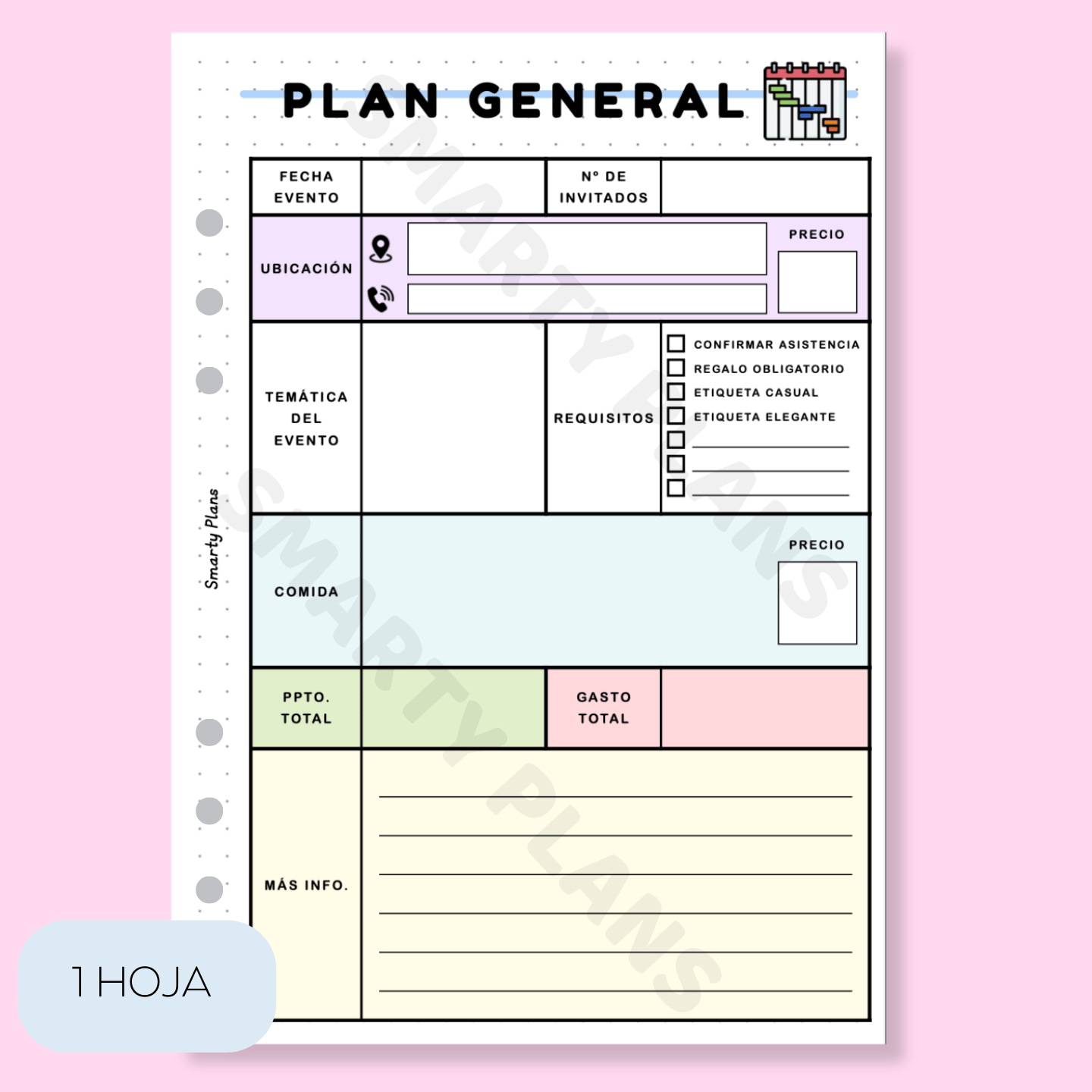 Plantilla Individual Eventos - Plan General