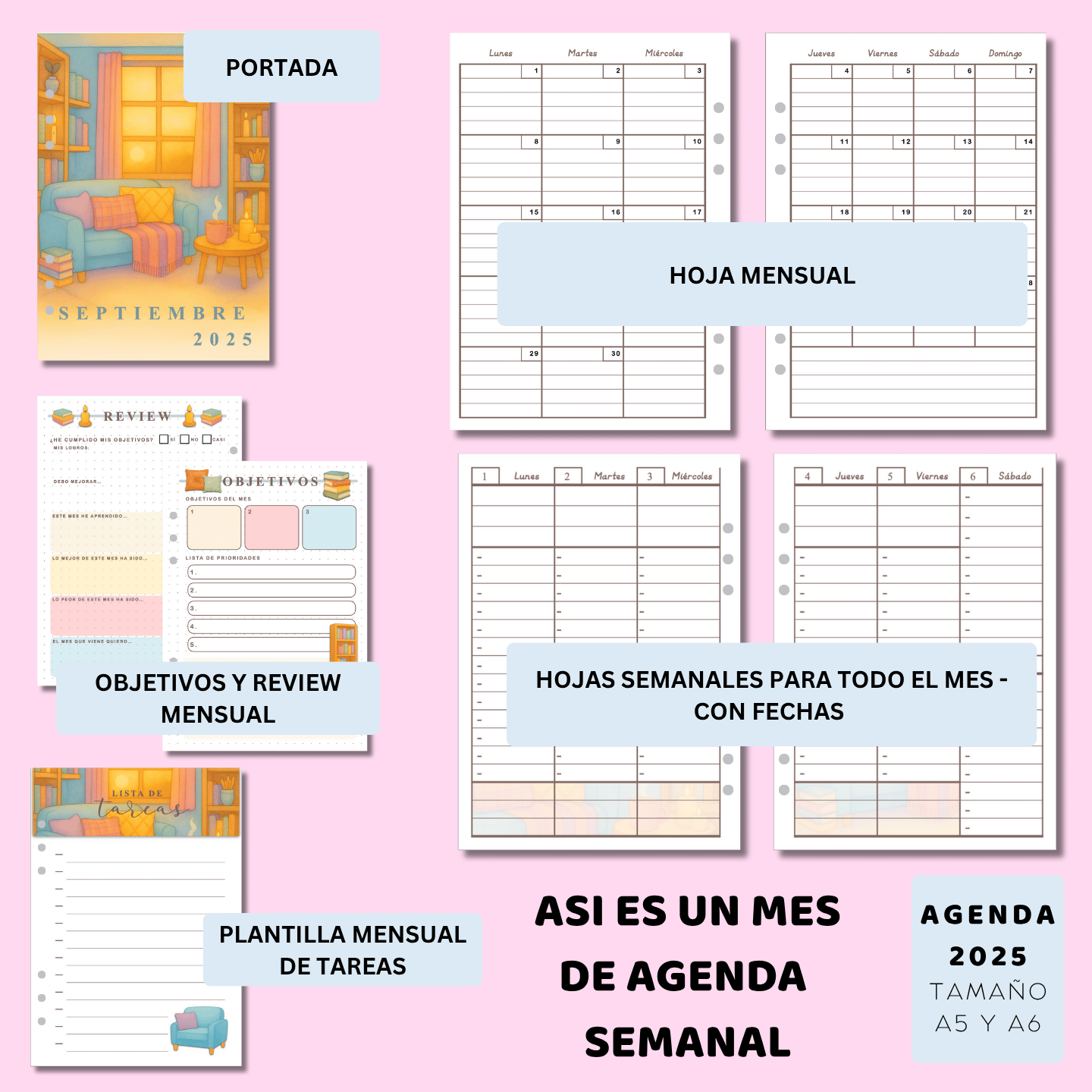 Agenda SEMANAL - Septiembre a Diciembre 2025
