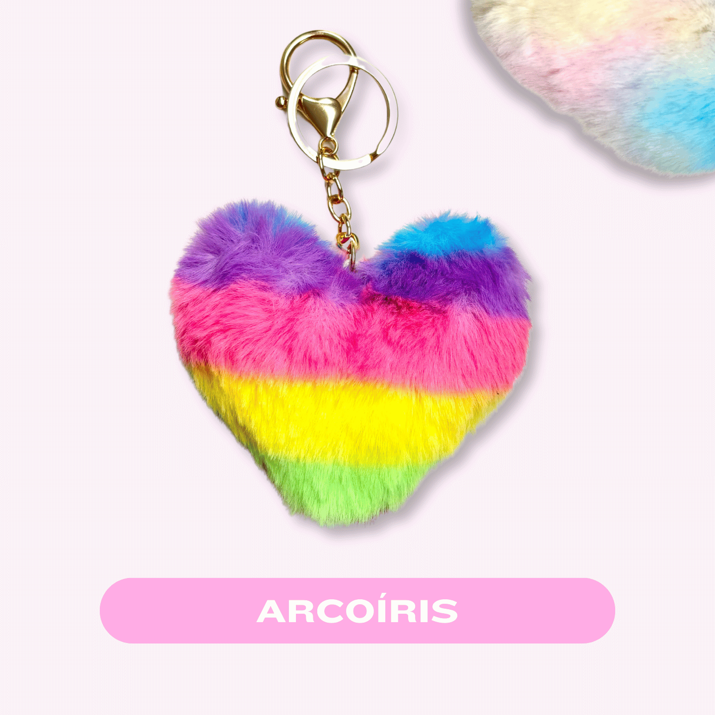 Llaveros Pompón - Corazón