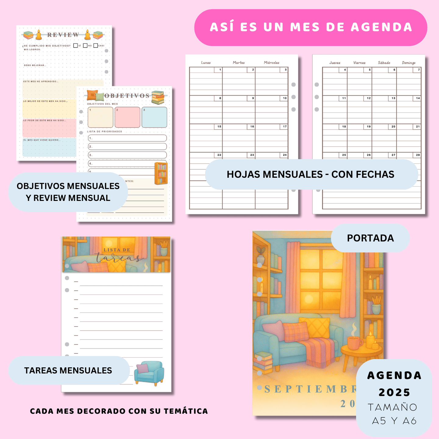 Agenda MENSUAL - Septiembre a Diciembre 2025