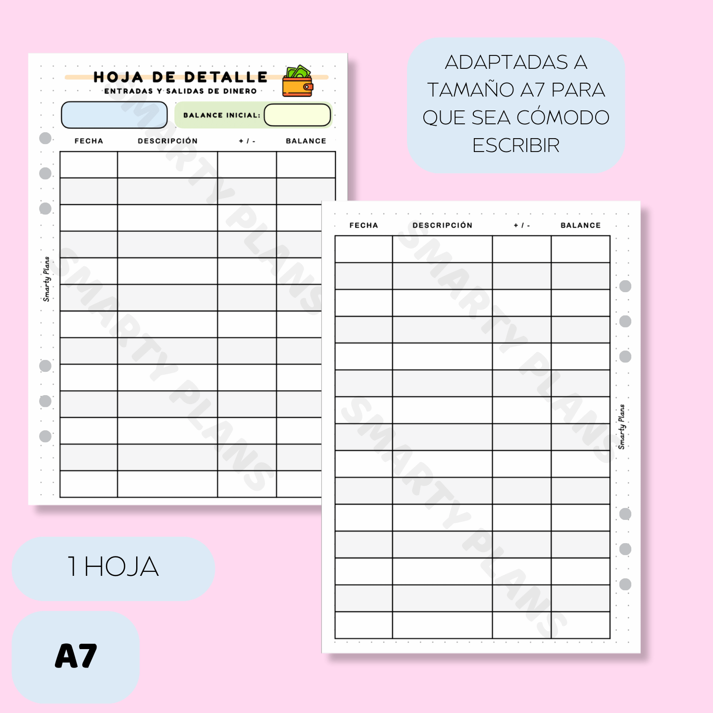 Plantilla A7 - Finanzas - Hojas de Detalle
