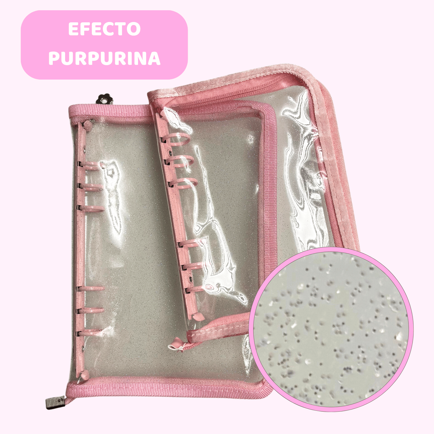 Planificador Transparente - Rosa