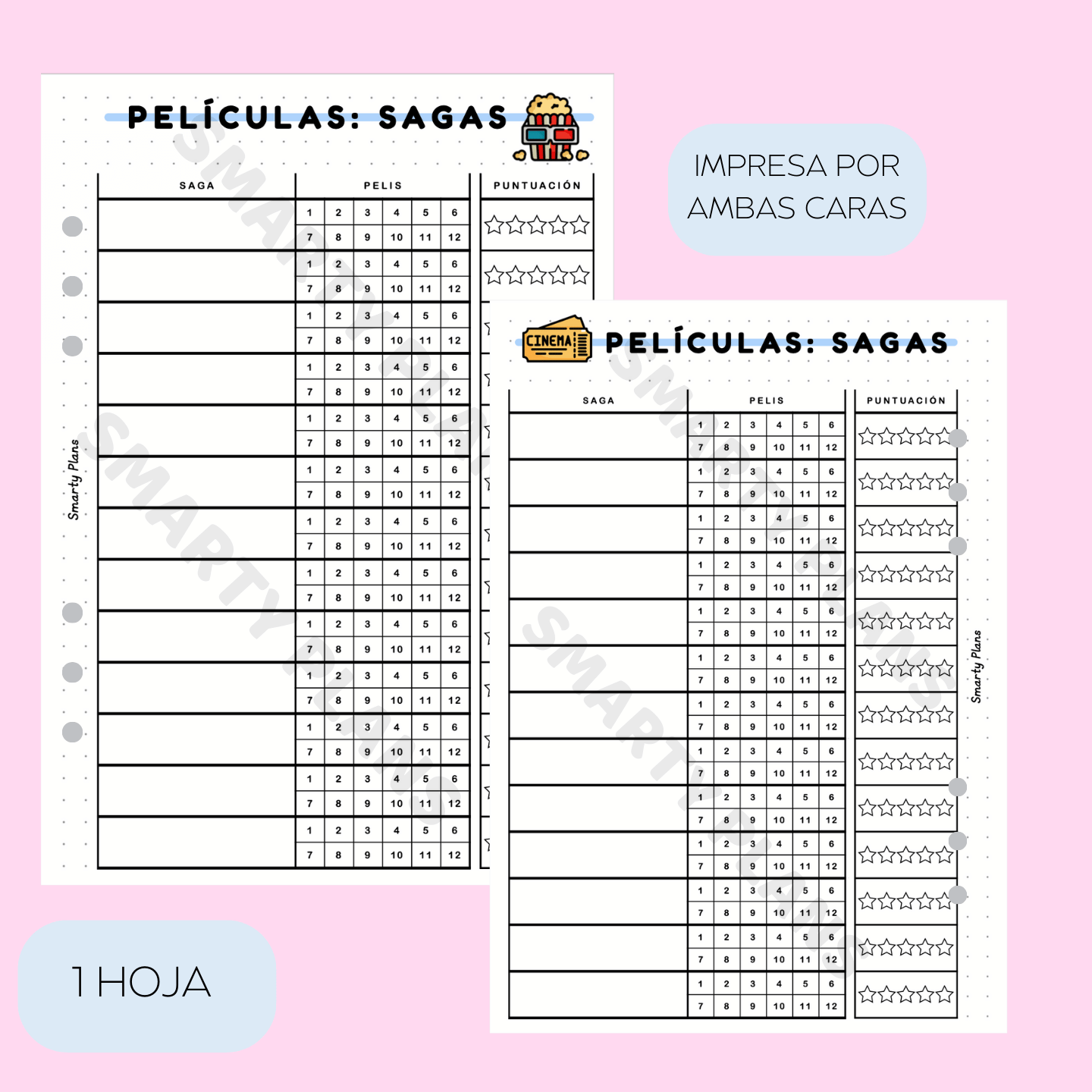 Plantilla Individual - Sagas de Películas