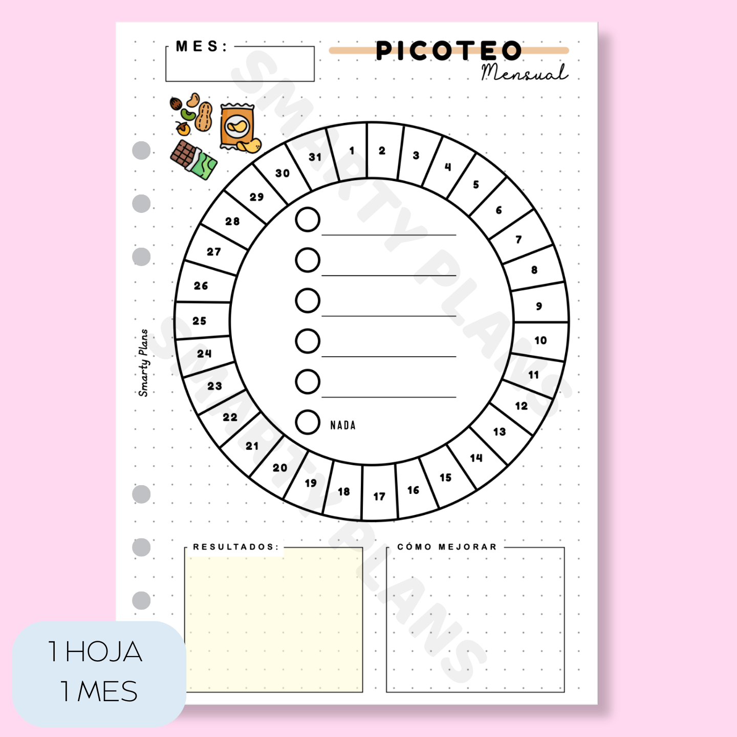 Plantilla Mensual - Picoteo