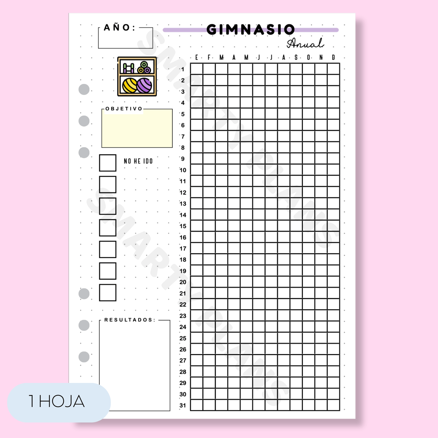 Hoja Anual Deporte - Gimnasio