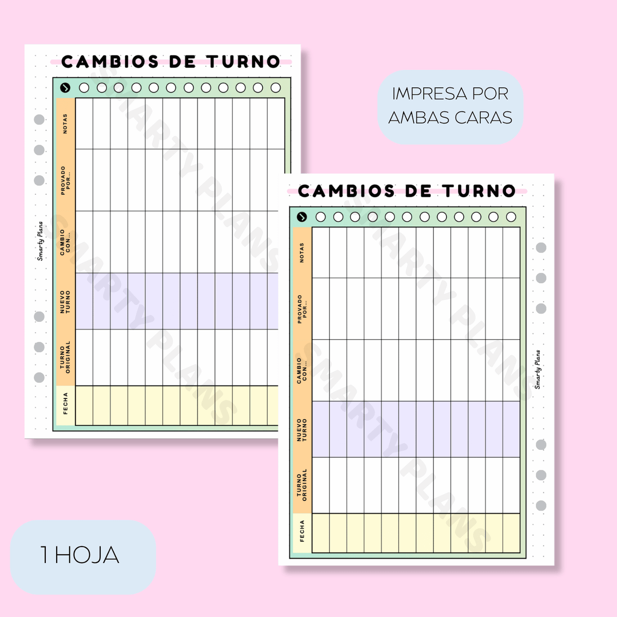 Plantilla Individual Currante - Cambios de Turno