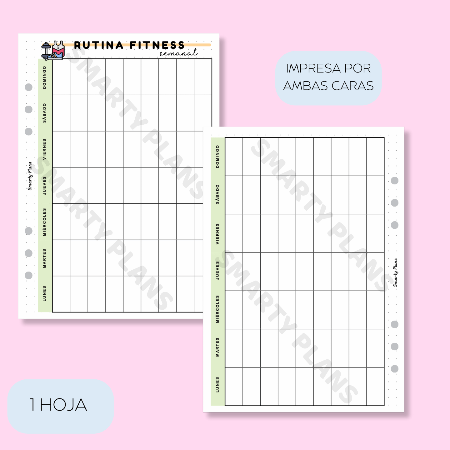 Plantilla Individual - Rutina Fitness Semanal
