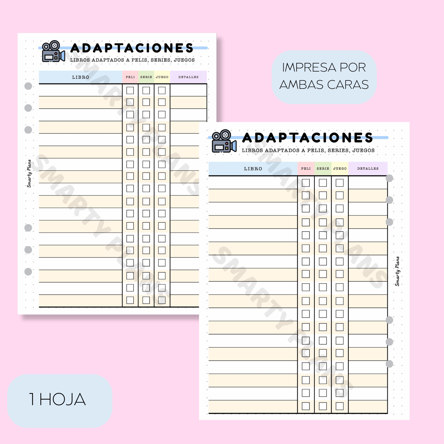 Plantilla Lectura - Adaptaciones