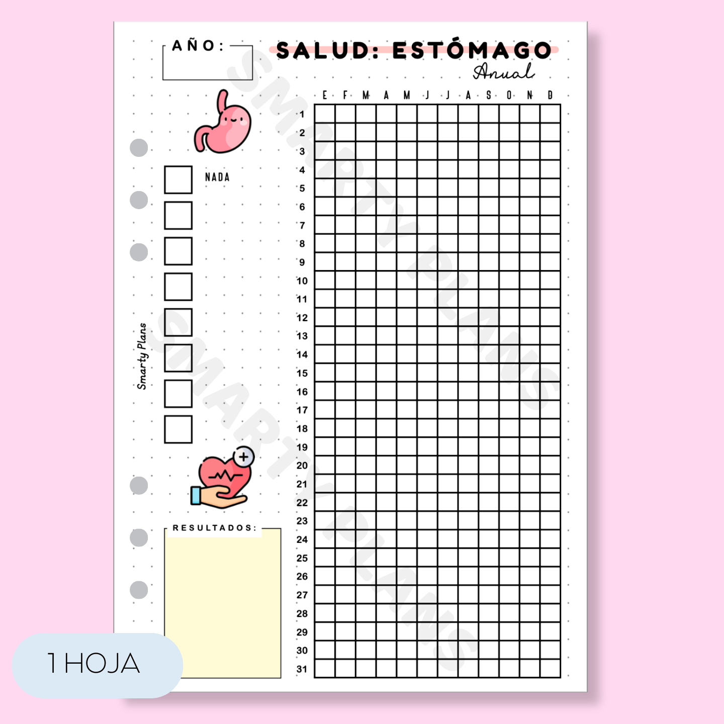 Hoja Anual - Salud Estómago