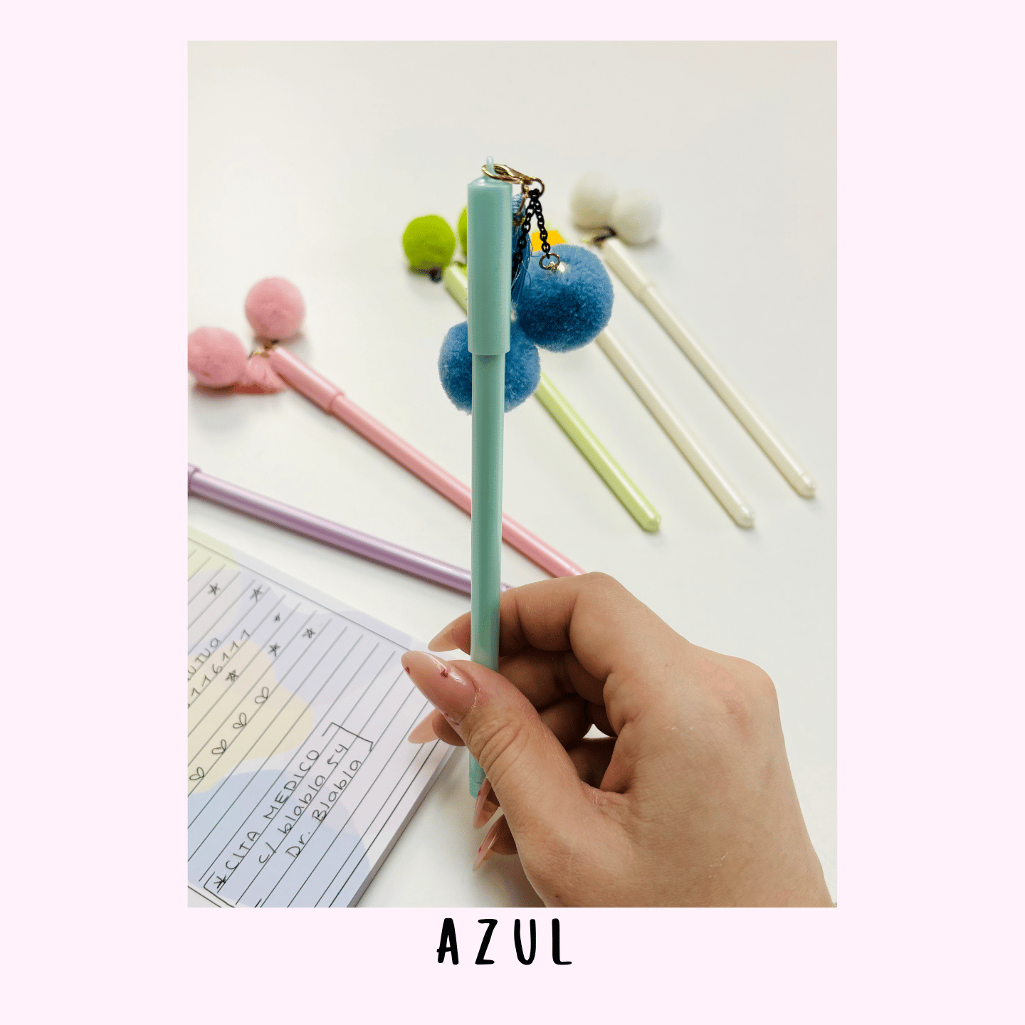 Bolígrafos Pompón - tinta negra