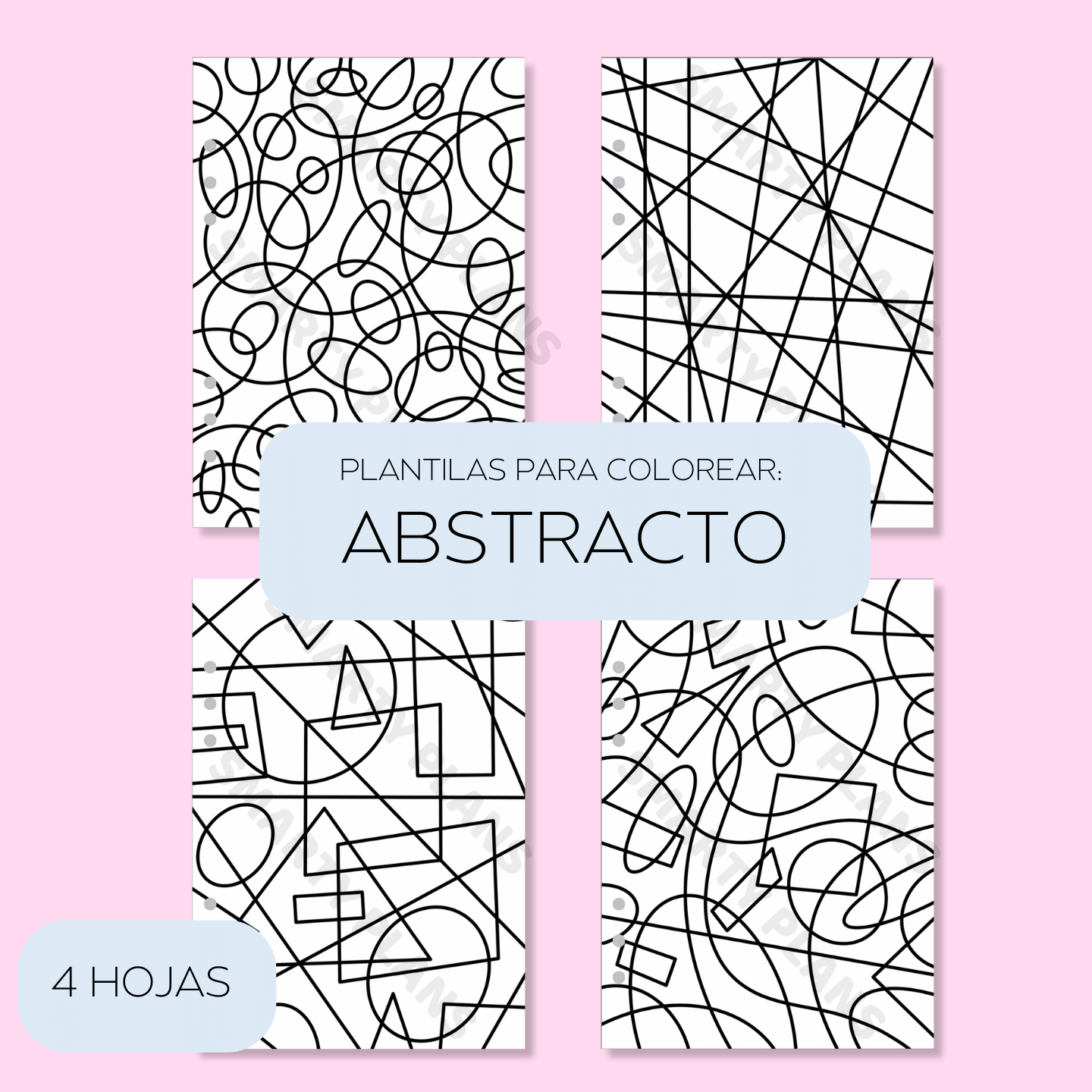 Plantillas para Colorear - Abstracto