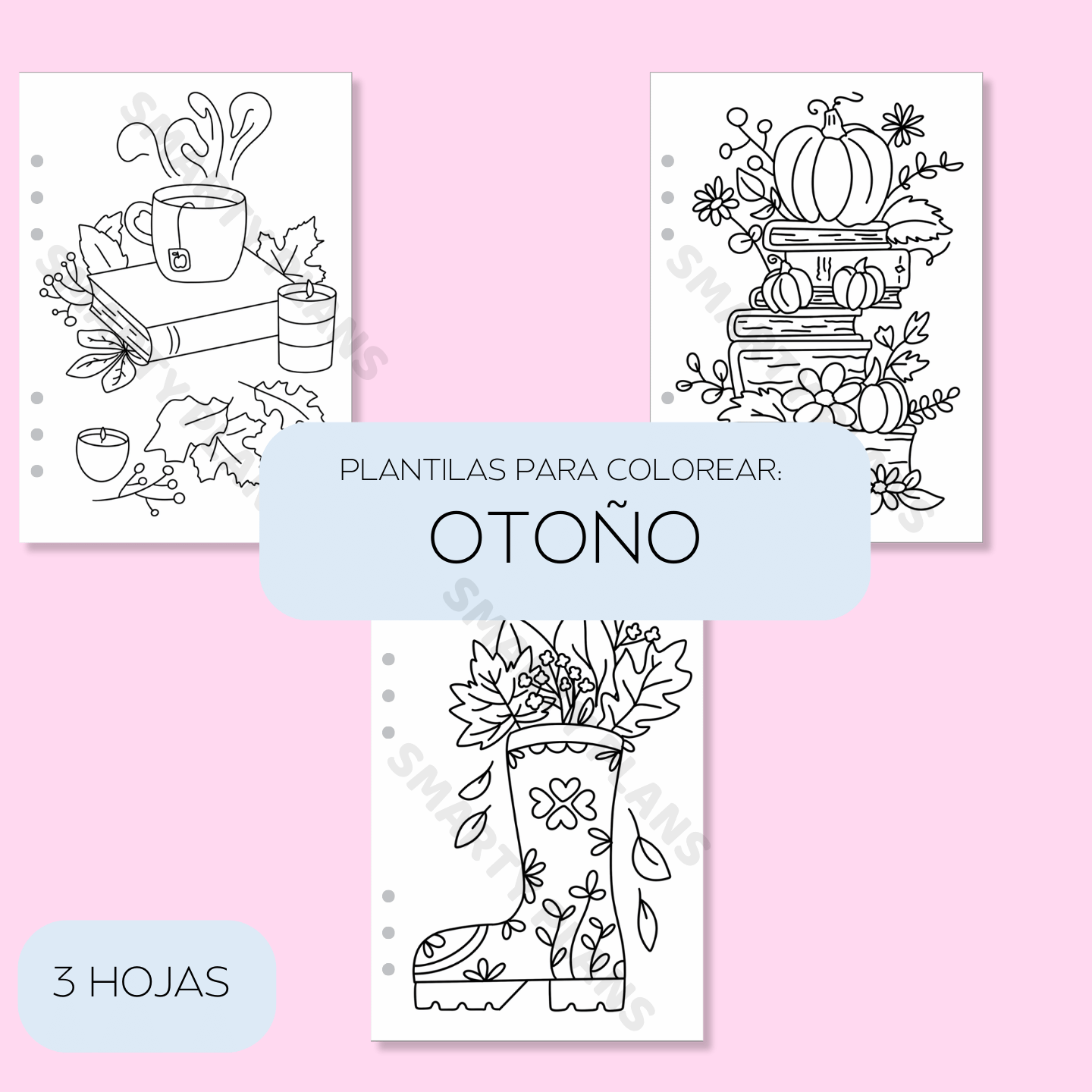 Plantillas para Colorear - Otoño