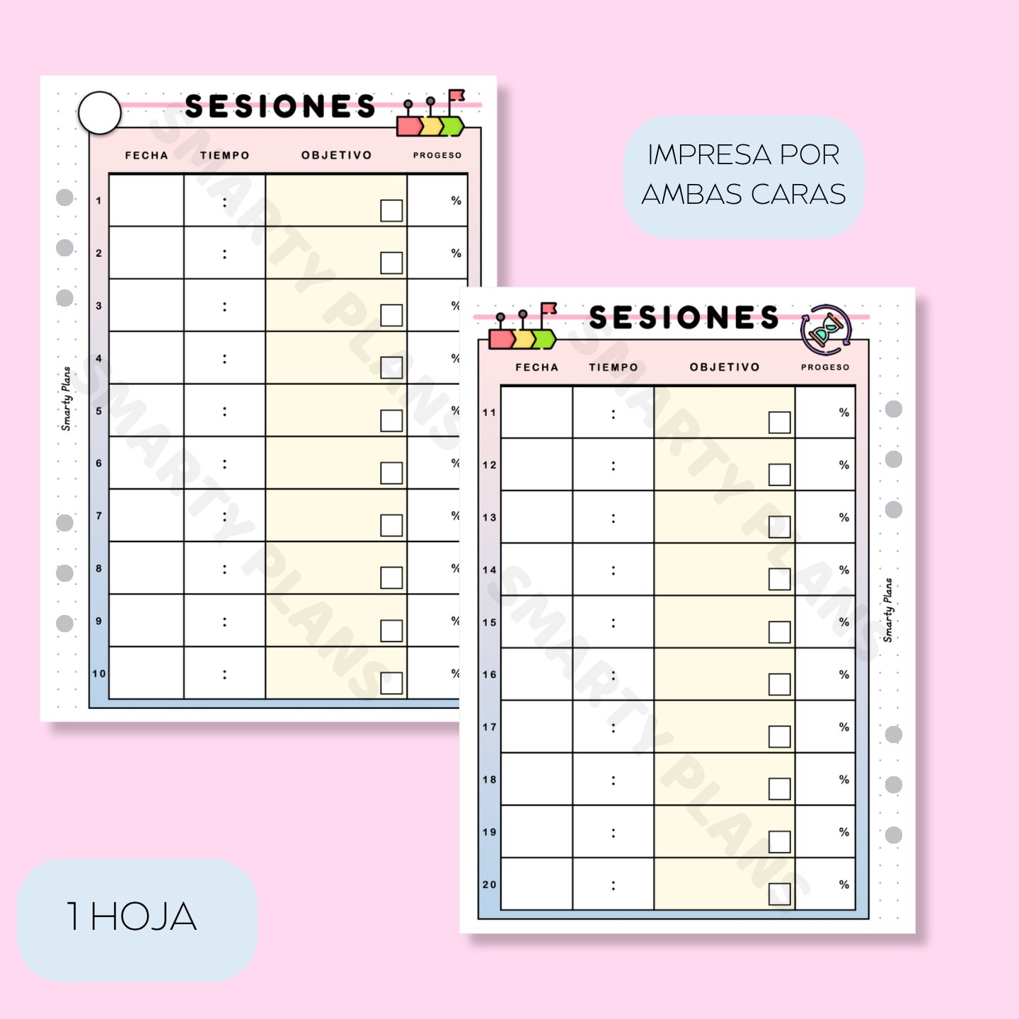 Plantilla Individual Manualidades - Sesiones