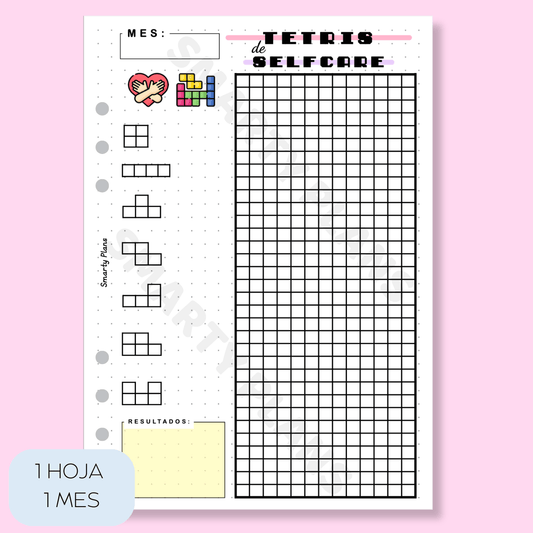 Plantilla Mensual - Tetris Selfcare