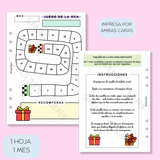 Plantilla Mensual - Oca En Blanco