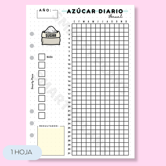 Hoja Anual - Azúcar Dirario
