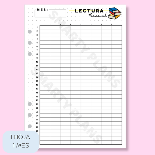 Plantilla Mensual Individual - Lectura