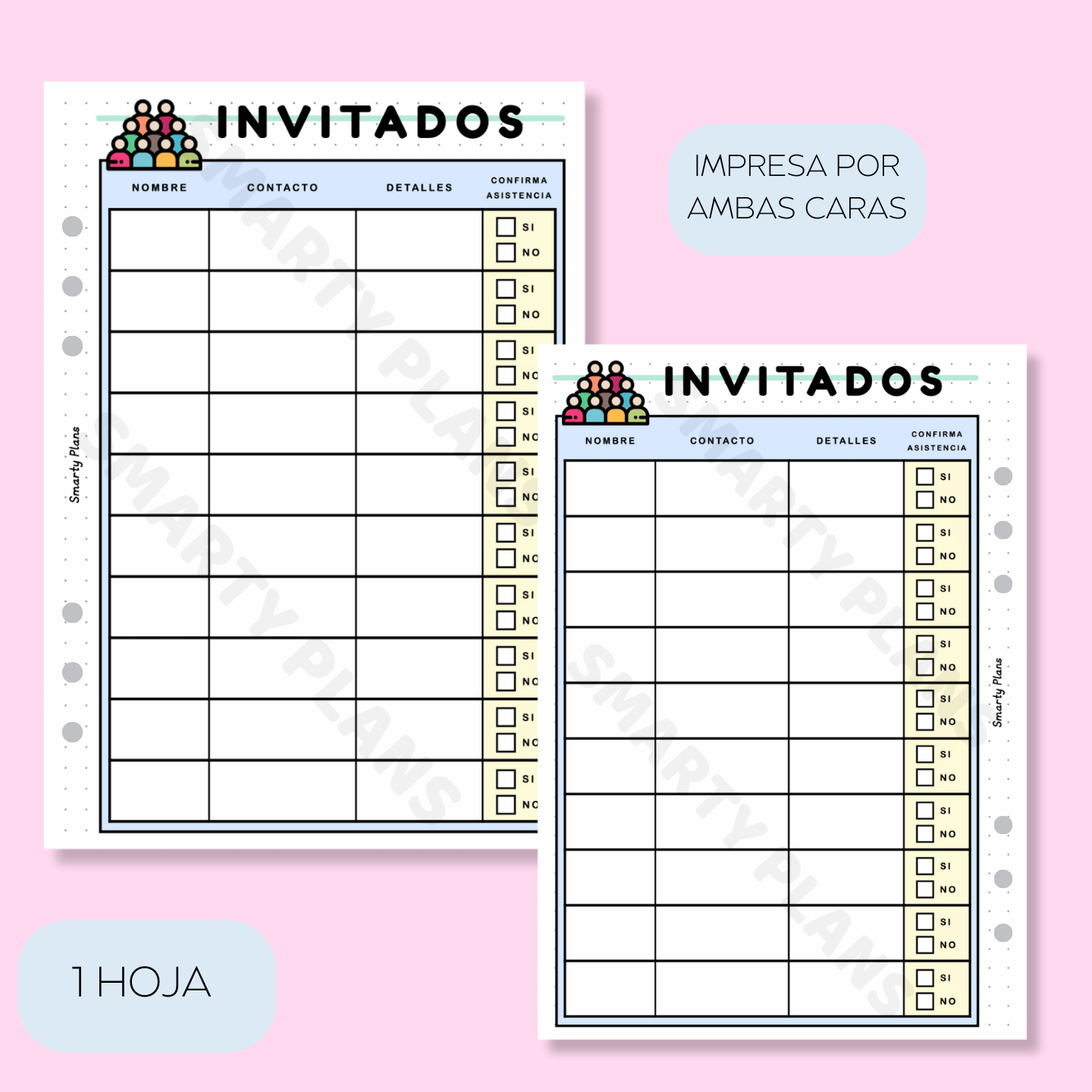 Plantilla Individual Eventos - Invitados