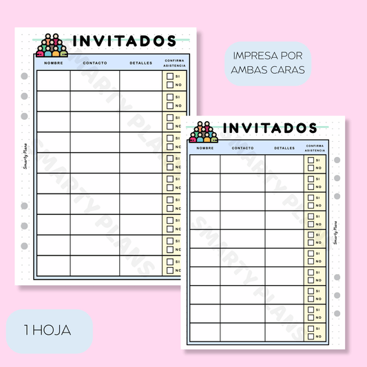 Plantilla Individual Eventos - Invitados