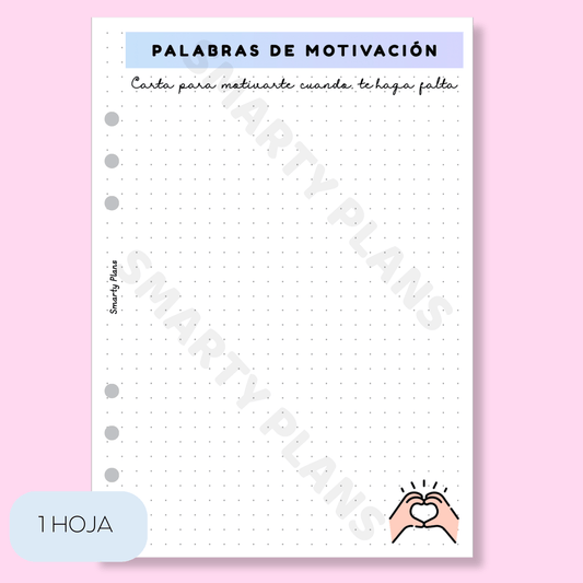 Plantilla Individual - Palabras de Motivación