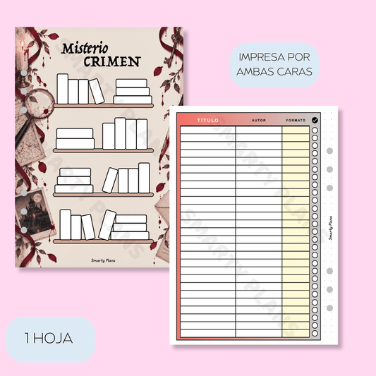 Plantilla Lectura Géneros - Libros de Misterio/Crimen