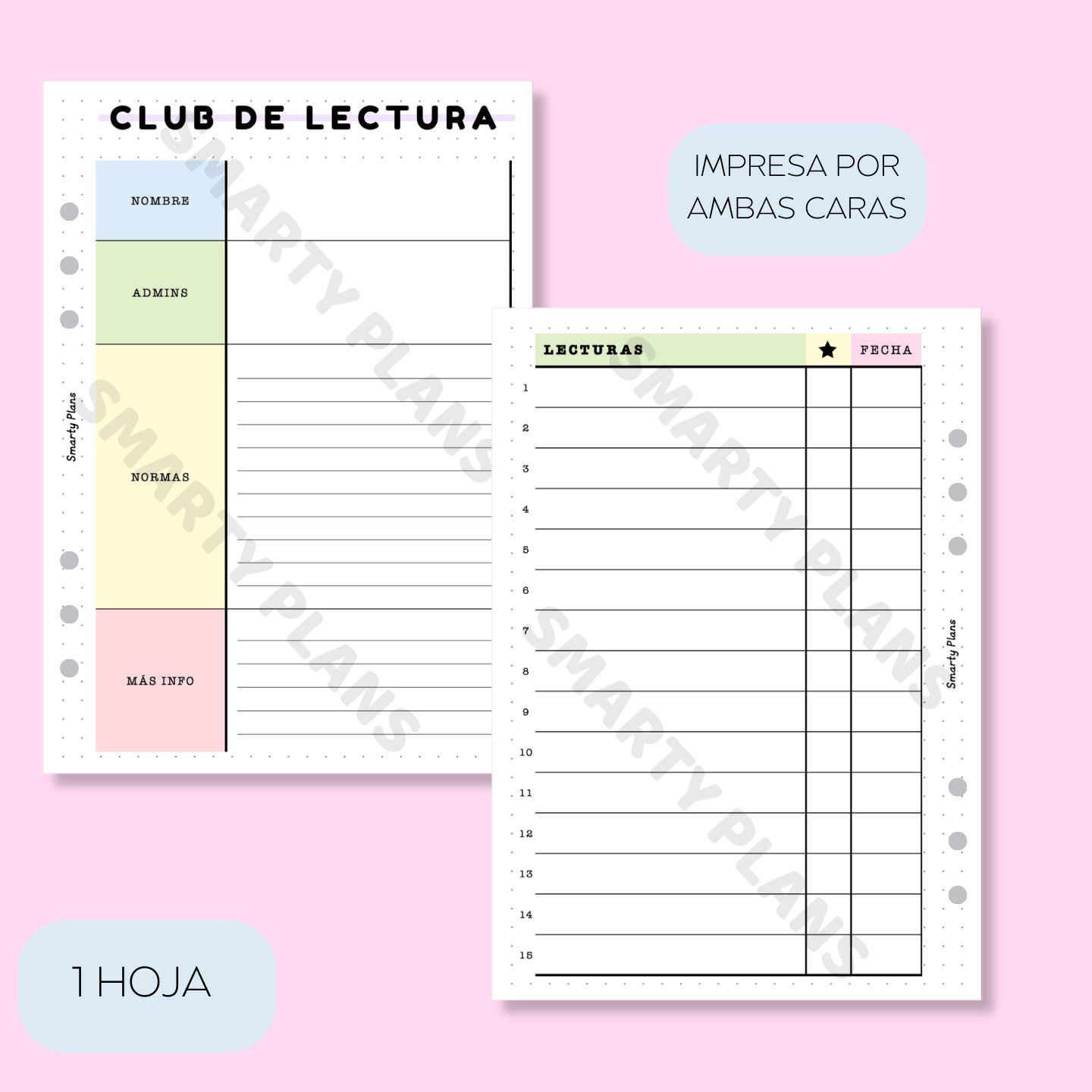 Plantilla Lectura - Club de Lectura