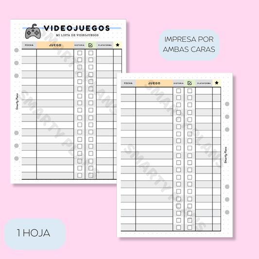 Plantilla Ocio - Videojuegos