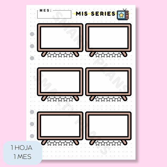 Plantilla Mensual Individual - Mis Series