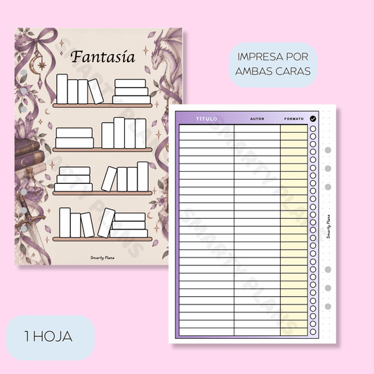 Plantilla Lectura Géneros - Fantasía
