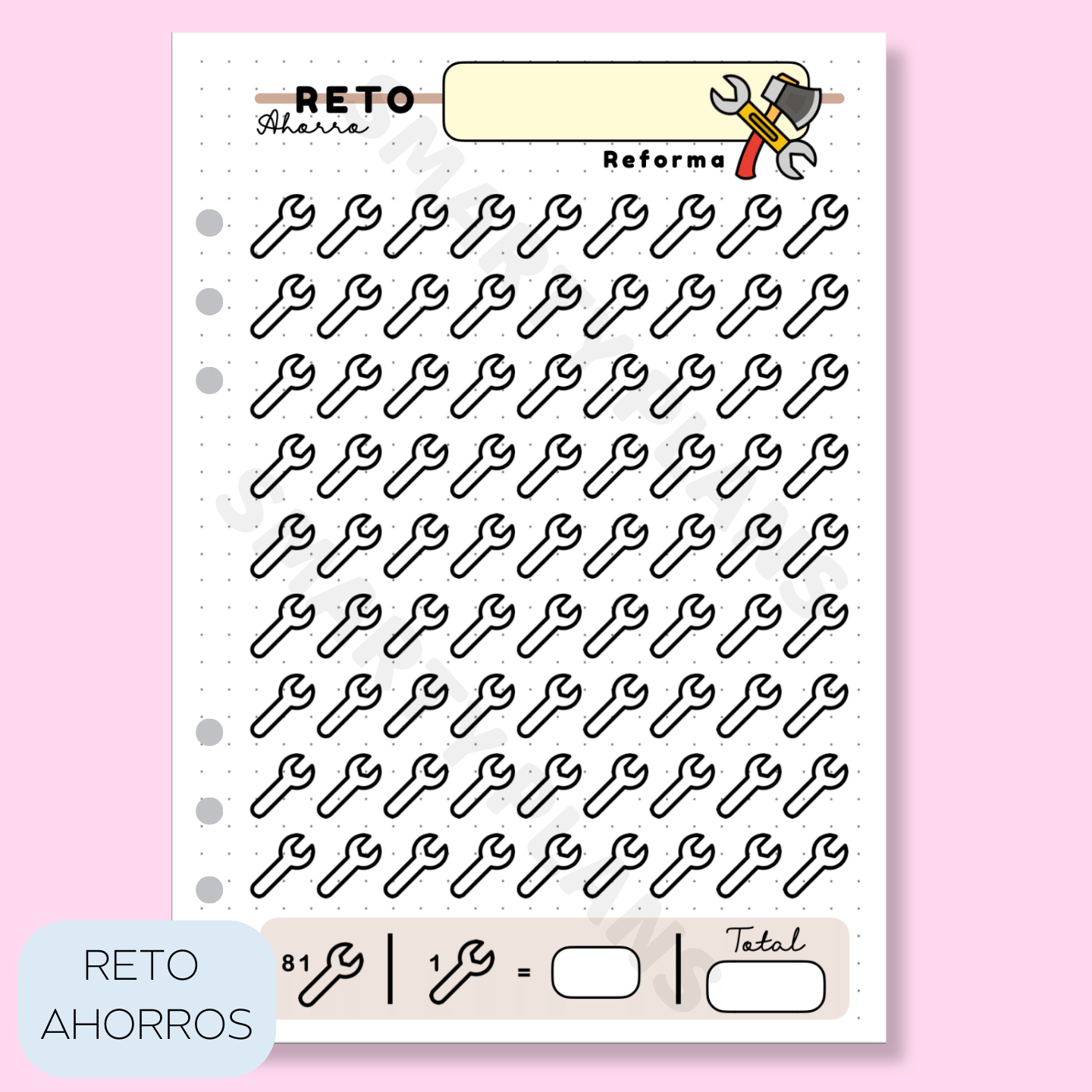 Plantilla Individual Finanzas - Reto de Ahorro Reforma