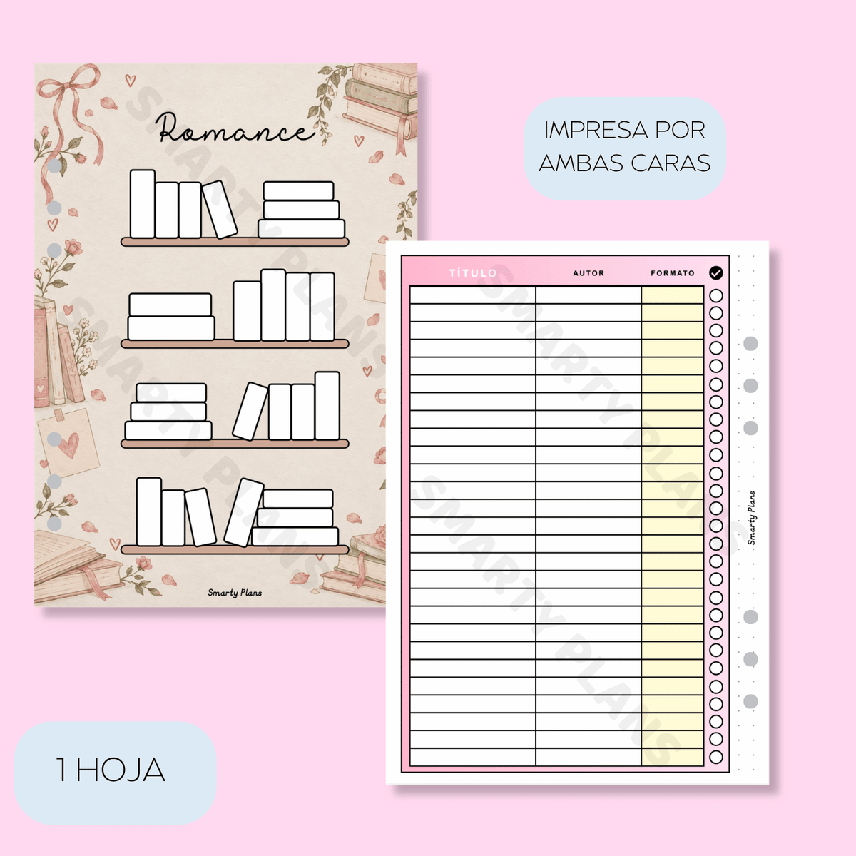Plantilla Lectura Géneros - Libros Romance