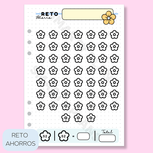 Plantilla Individual Finanzas - Reto de Ahorro Blanco