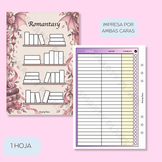 Plantilla Lectura Géneros - Libros Romantasy